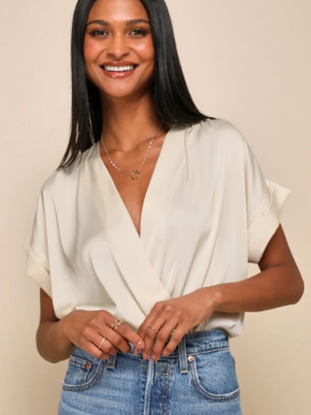 NWT LULU'S POSH PRECISION TOP